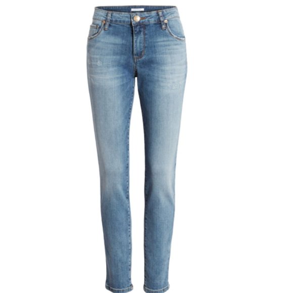 See Thru Soul Denim - See Thru Soul 'Lily' Distressed Skinny Jeans